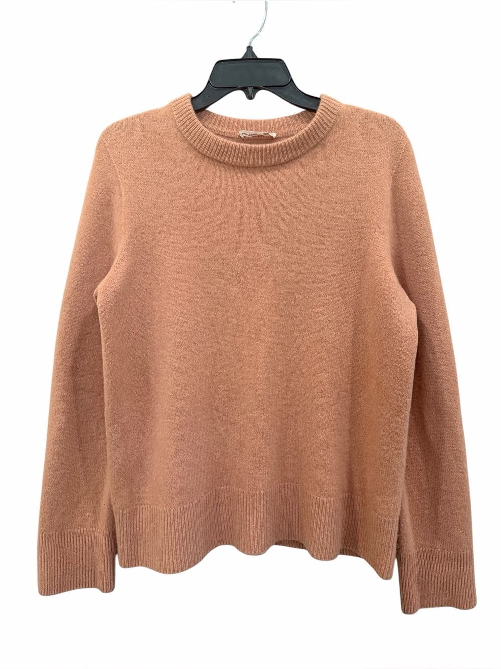 The Row Sibem Virgin Wool Cashmere Crewneck Sweater Relaxed Cognac Brown Small